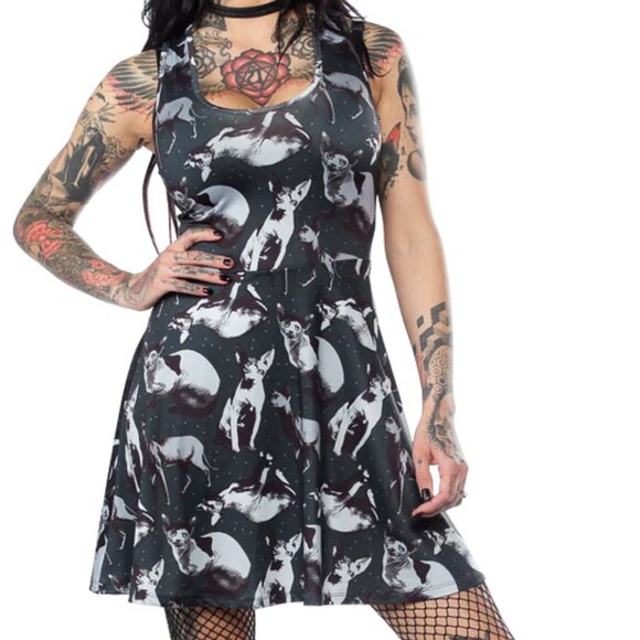 Sourpuss Dresses & Skirts - Sourpuss Sphynx Skater Dress